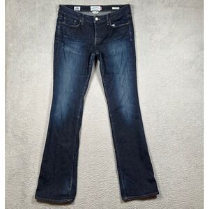 Lucky Brand Lolita Boot White Oak Cone Denim Jeans Dark Wash Made in USA 10/30L